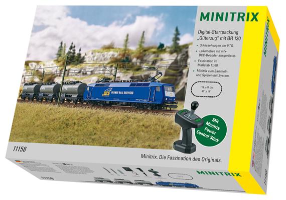 Minitrix 11158 Digital-Startpackung "Güterzug" mit Baureihe 120 - N (1:160) | Bild 1