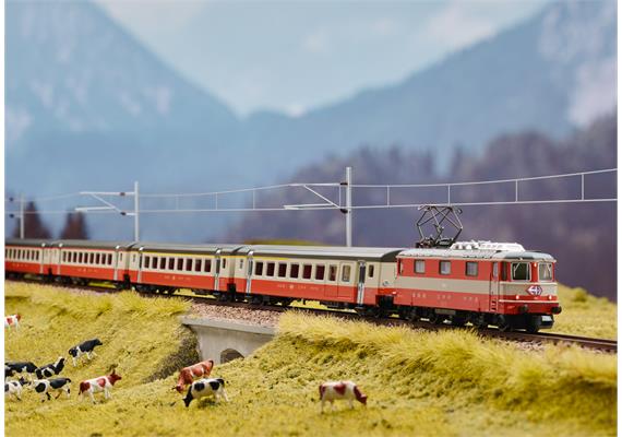Minitrix 16883 Elektrolok SBB Re 4/4 II "Swiss Express, 11141", digital DCC mit Sound, N | Bild 2