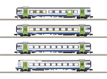 Minitrix 18293 Schnellzugwagen-Set "GOLDENPASSLINIE", 4teilig - N (1:160)