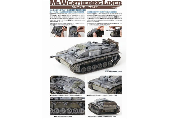 Mr. Hobby PP201 Mr. Weathering Liner "Rust Set" | Bild 4