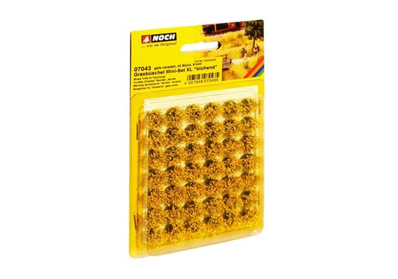 Noch 07043 Grasbüschel Mini-Set XL “blühend”, gelb veredelt, 42 Stück | Bild 1