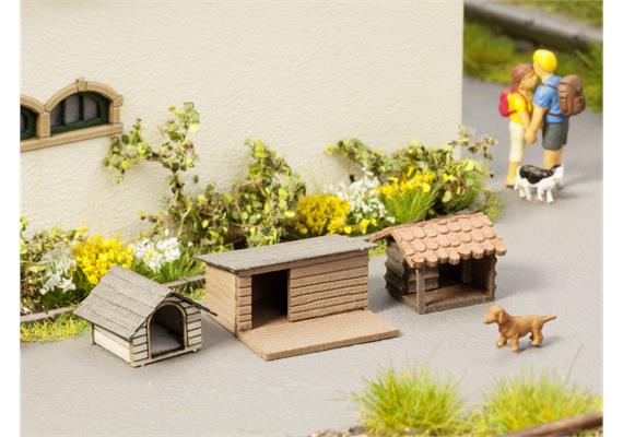 Noch 14364 Laser-Cut Hundehütten HO | Bild 1