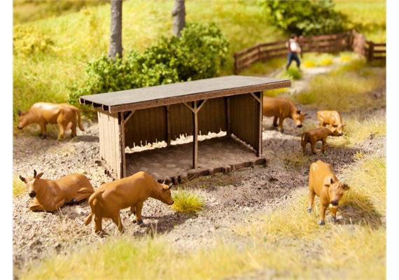 Noch 14379 Laser-Cut Viehunterstand - H0 (1:87) | Bild 1