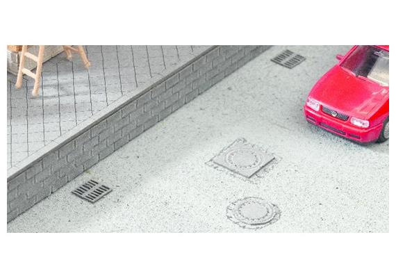 NOCH 14632 Laser-Cut minis "Kanaldeckel & Gullys" N