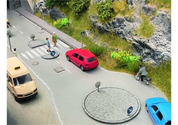 NOCH 14690 Laser-Cut Verkehrsinsel - Set, N