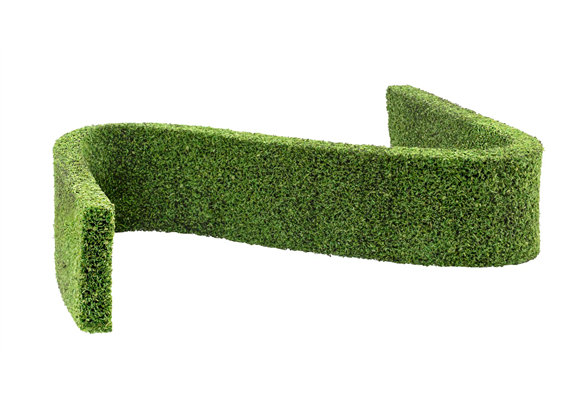 NOCH 21518 Hecken, hoch grün, 2 Stück, 4 x 1 cm, je 50 cm lang | Bild 2