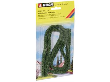 NOCH 21524 2 Modellhecken dunkelgrün, 1 x 0,6 cm, 50 cm lang