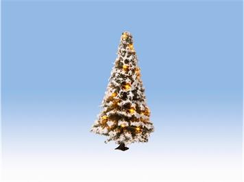 Noch 22120 Beleuchteter Weihnachtsbaum verschneit, mit 20 LEDs, 8 cm hoch