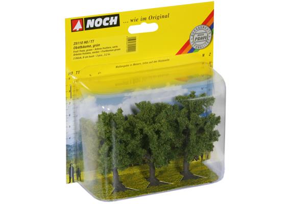 Noch 25110 3 Obstbäume, grün - H0 (1:87) | Bild 2