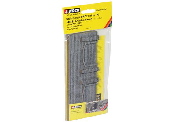 NOCH 34858 Arkadenmauer Steinmauer, 19,8 x 7,4 cm, PROFI-plus Spur N | Bild 2