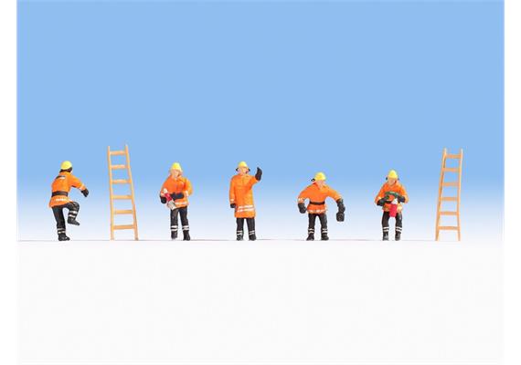 Noch 36022 Feuerwehr (orange Schutzanzüge) N