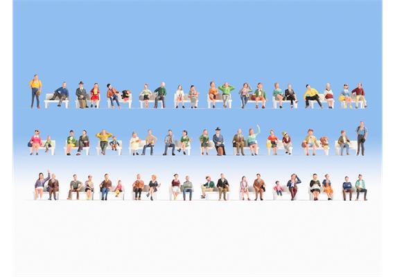 Noch 37071 Mega-Start-Set sitzende Figuren (60 Stk.) - N (1:160)
