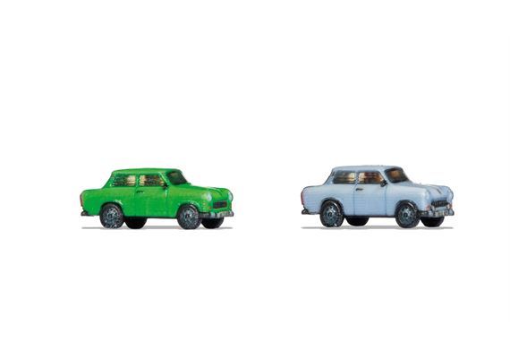 Noch 44601 Trabant 601 blau und grün, 2 Stück - Z (1:220) | Bild 1
