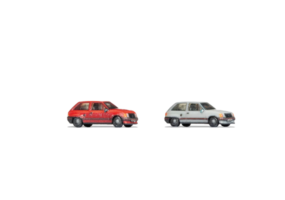 Noch 44602 Opel Corsa A rot und weiss, 2 Stück - Z (1:220) | Bild 1