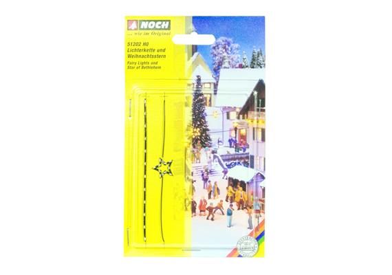 Noch 51202 Lichterkette & Weihnachtsstern - H0 (1:87) | Bild 2