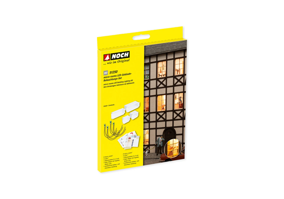 Noch 51250 micro-rooms LED-Gebäude-Beleuchtungs-Set - H0 (1:87) | Bild 2
