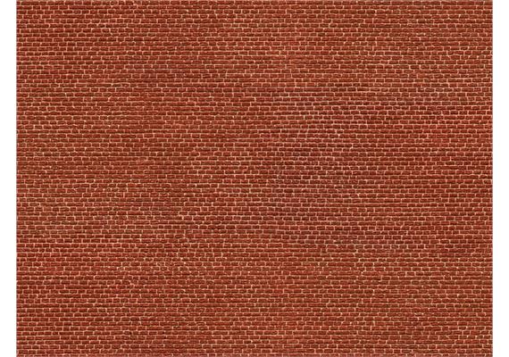 NOCH 56610 3D-Kartonplatte "Klinker" rot - H0 (1:87) | Bild 1