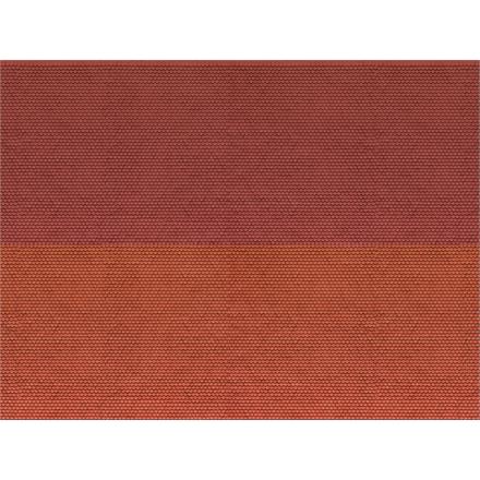 NOCH 56970 3D - Kartonplatte Spur N Biberschwanz rot