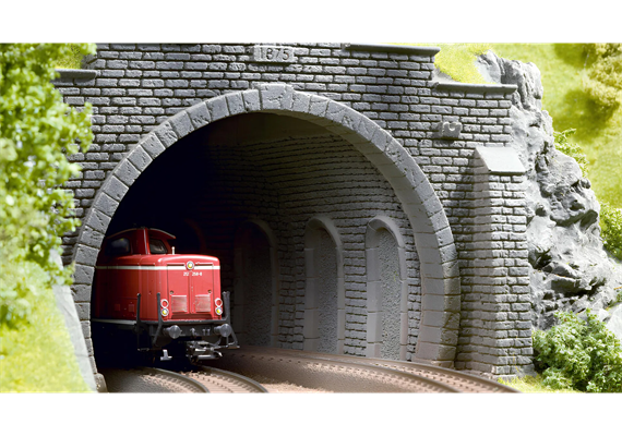 Noch 58030 Tunnel-Innenwand, gerade, 2 Stück - H0 (1:87) | Bild 3