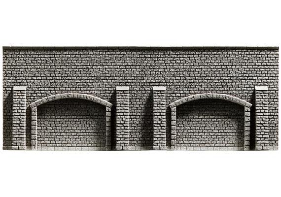 NOCH 58059 Arkadenmauer extra lang, 66,8 x 12,5 cm - H0 (1:87) | Bild 1