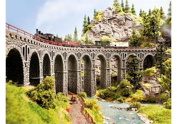 Noch 58260 Bruchsteinarkade offen, 27 x 10 cm - H0 (1:87) | Bild 3