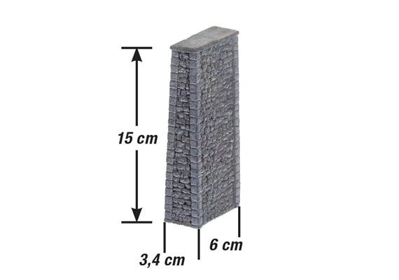 Noch 58669 Brückenpfeiler für Bruchstein-Viadukt Schmalspurbahnen | Bild 2