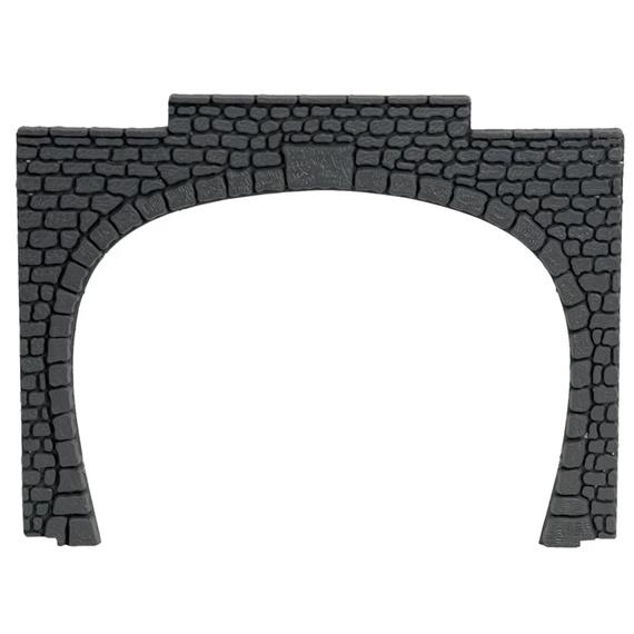 Noch 60020 Tunnel-Portal 2-gleisig, Granit 15,5 x 12,5 cm, Kunststoff, 2 Stück - H0 (1:87)