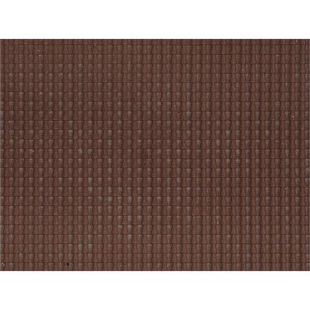 Noch 60351 Strukturfolie Dachpfanne dunkelrot