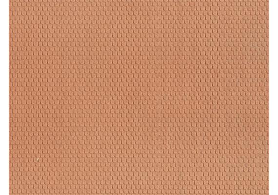 Noch 60360 3D-Strukturfolie Biberschwanz, rot - H0 (1:87) | Bild 1