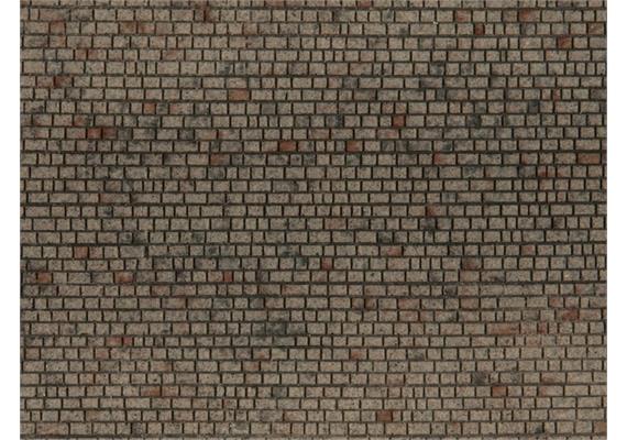 Noch 60372 3D-Strukturfolie „Mauerwerk Quader" - H0 (1:87) | Bild 1