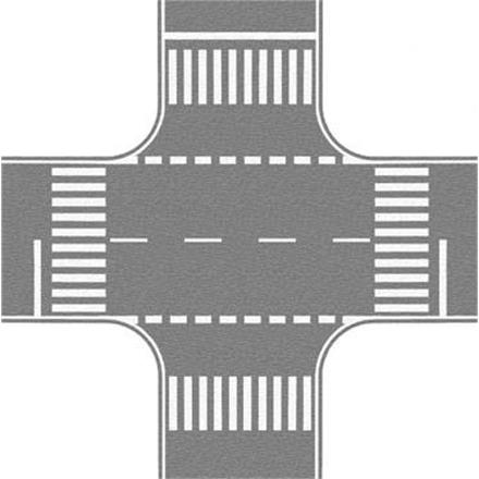 Noch 60714 Kreuzung grau HO