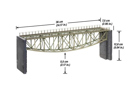 Noch 67027 Fischbauchbrücke 360 mm (Laser-Cut) - H0 (1:87) | Bild 3