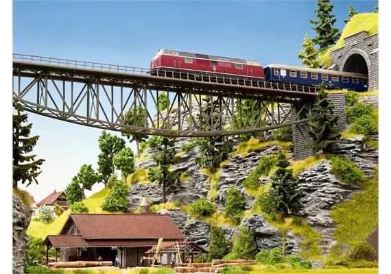 Noch 67027 Fischbauchbrücke 360 mm (Laser-Cut) - H0 (1:87) | Bild 1