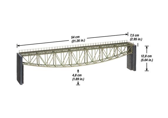 Noch 67028 Fischbauchbrücke 540 mm (Laser-Cut), H0 1:87 | Bild 2