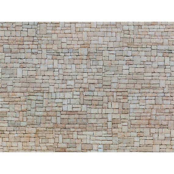 NOCH 56642 3D - Kartonplatte Kalksteinmauer