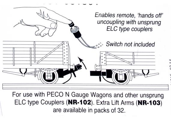 Peco PL-25 Electro Magnetisches Entkuppeln per "Fernsteuerung" über separaten Taster - N | Bild 2