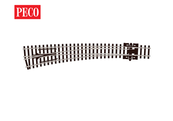 Peco SL-387 Bogenweiche 10° links Code 80 - N (1:160)