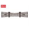 Peco SL-80 Cd100 12° einfache Kreuzungsweiche - H0 (1:87)