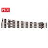Peco SL-89 Weiche links, lang, 12° Cd 100 - H0 (1:87)