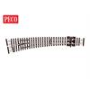 Peco SL-E387F Gebogene Weiche, großer Radius, linksseitig, Code 55 - N (1:160)