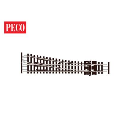 Peco SL-E391F Weiche rechts 10°, kurz, R 305 mm, Code 55 - N (1:160)