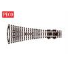 Peco SL-E99 3-Wege-Weiche, mittlerer Radius, Code 100 - H0 (1:87)