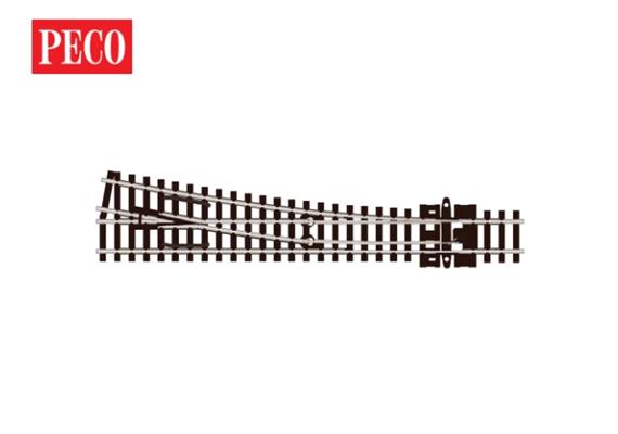 Peco SL-U395F Weiche rechts, mittlerer Radius, 10°, R 457mm, Code 55, unifrog - N (1:160)