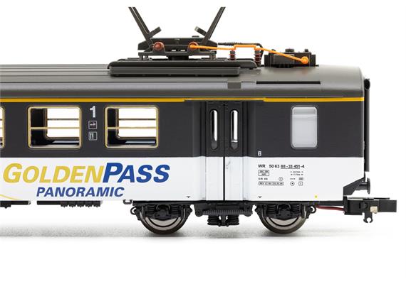 PIKO 96614 BLS Speisewagen GoldenPass, mit IB und Radschleifer, Ep. V-VI, AC - H0 1:87 | Bild 5