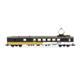 PIKO 96674 BLS Speisewagen GoldenPass, mit IB und Radkontakte, Ep. V-VI, DC - H0 1:87