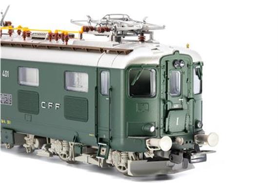 PIKO 96881 SBB E-Lok Re 4/4 I 1.Serie 401 grün Ursprung,DCS Ep III - H0 (1:87) | Bild 4