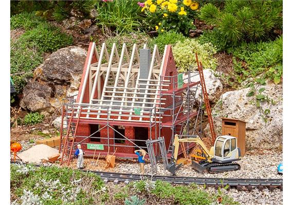 POLA 331055 Baustellengerüst mit Zubehör, Bausatz - Spur G IIm (1:22,5)
