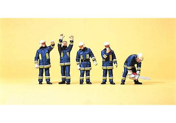 Preiser 10485 Feuerwehrmänner in moderner Einsatzkleider