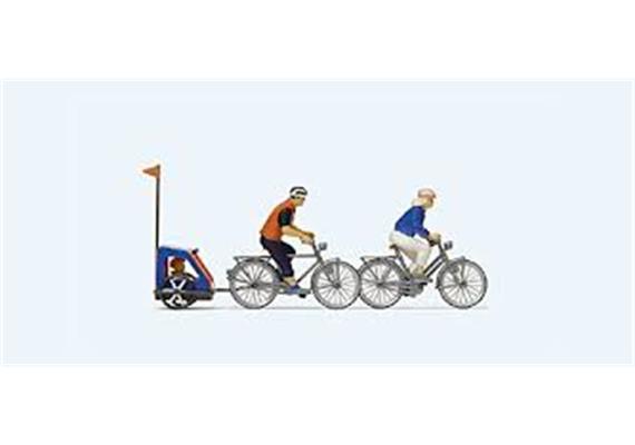 Preiser 10638 Familie auf Radtour