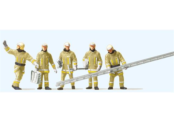 Preiser 10770 Feuerwehrmänner. Uniformfarbe, beige